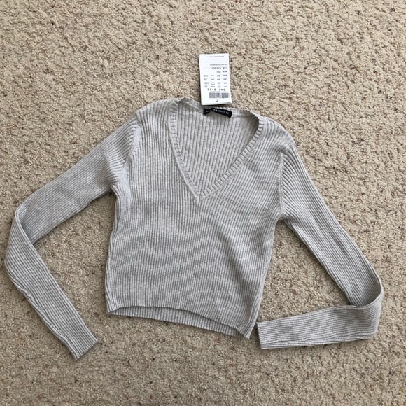 Brandy Melville Sweaters Brandy Melville Milena V Neck Sweater Poshmark